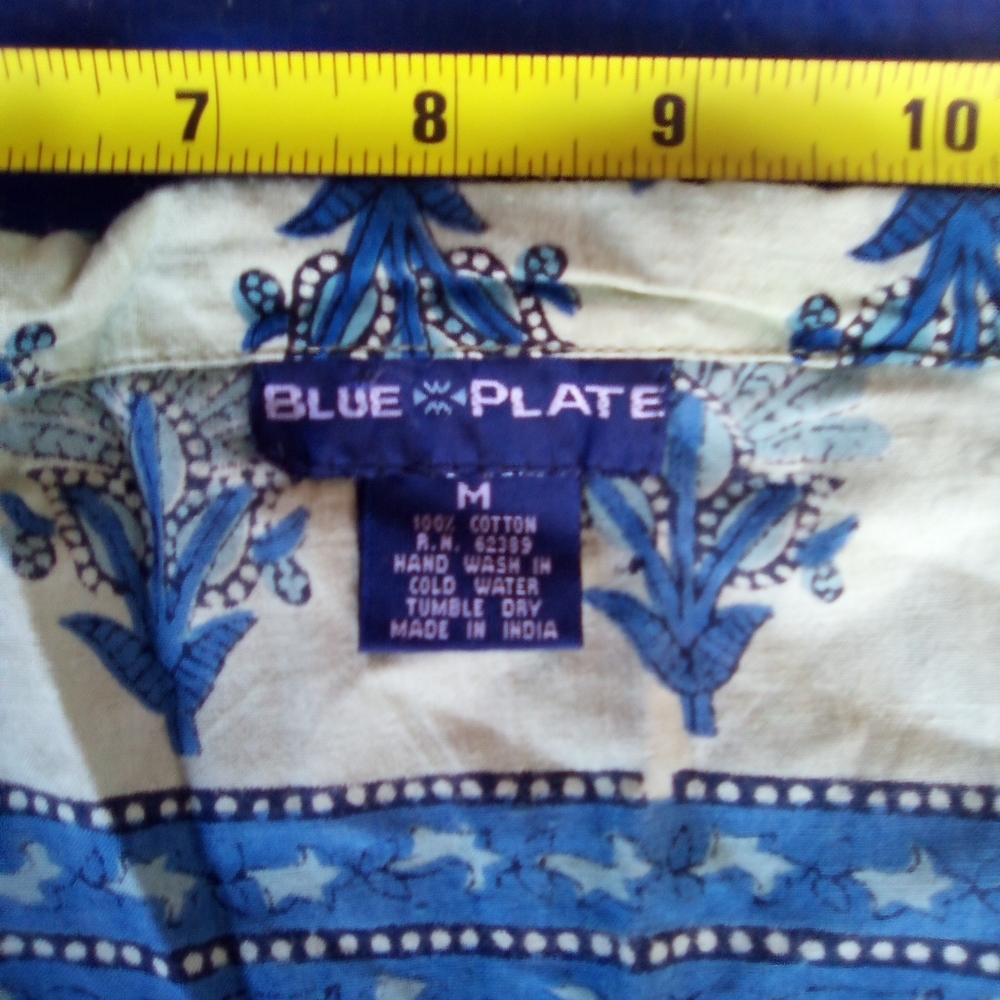 Blue Plate Floral Patterned Fabric - Picture 6 of 6